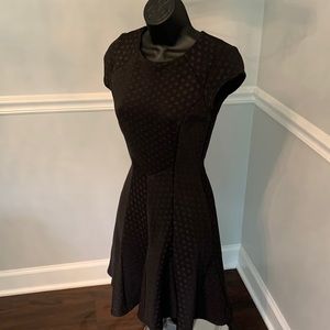 Closet London Black Polka Dot Fit and Flare Dress UK Size 8 (US Size 4) NWT